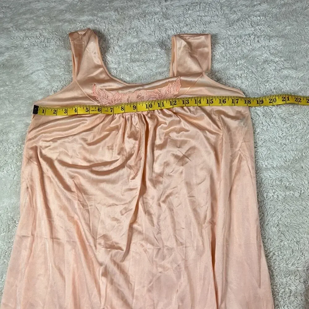 Vintage Lorraine soft‎ satin night dress slip and robe set, size small/med - Picture 9 of 13